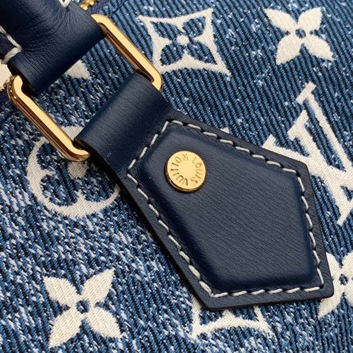 Louis Vuitton The Speedy Bandoulière 25 Navy Blue 25cm