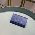 Louis Vuitton Monogram Wallet 10cm Blue