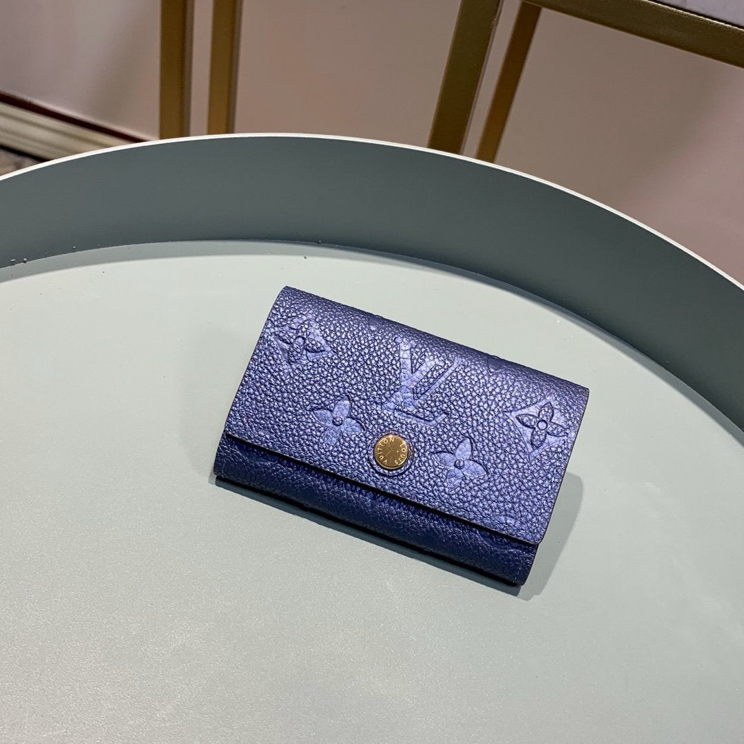 Louis Vuitton Monogram Wallet 10cm Blue