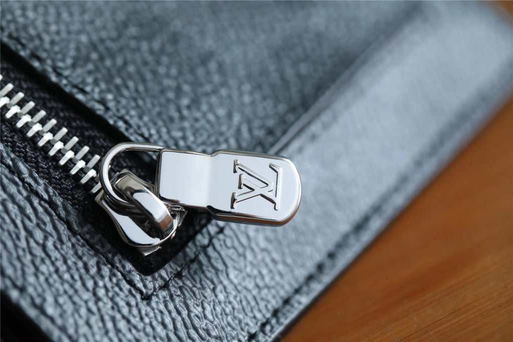 Louis Vuitton ID Card Holder Damier Graphite Canvas Black For Men, Men’s Wallet 13cm LV N60378