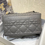 Christian Dior Large Caro Bag 28cm Dark Grey