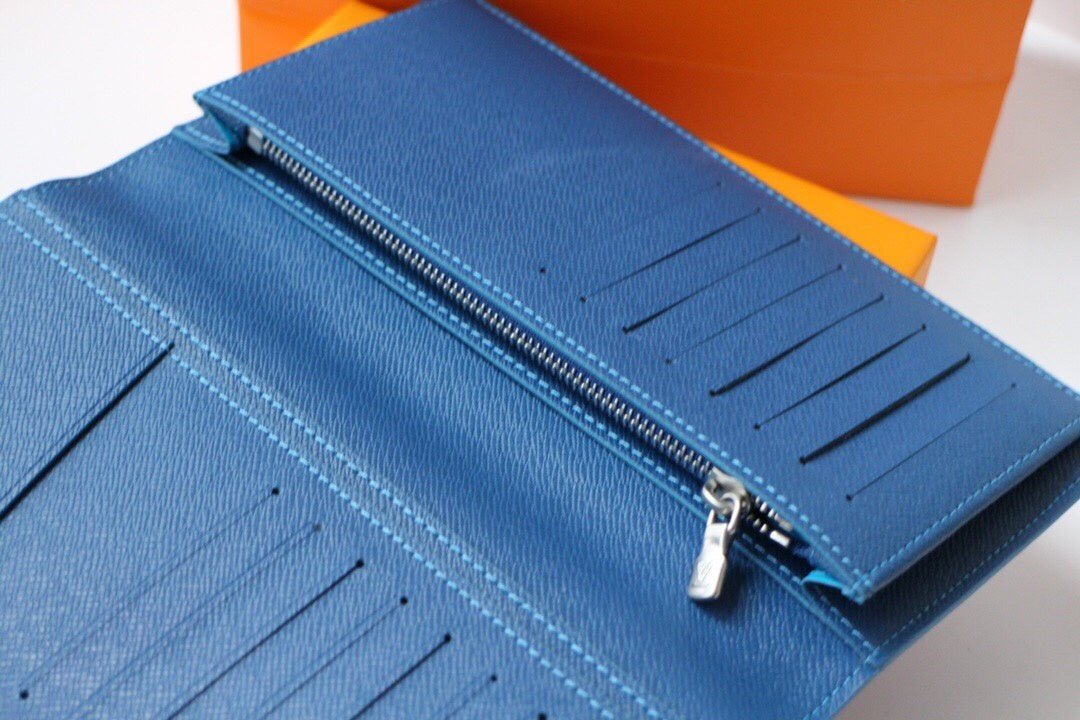Louis Vuitton Monogram Wallet 19cm Blue