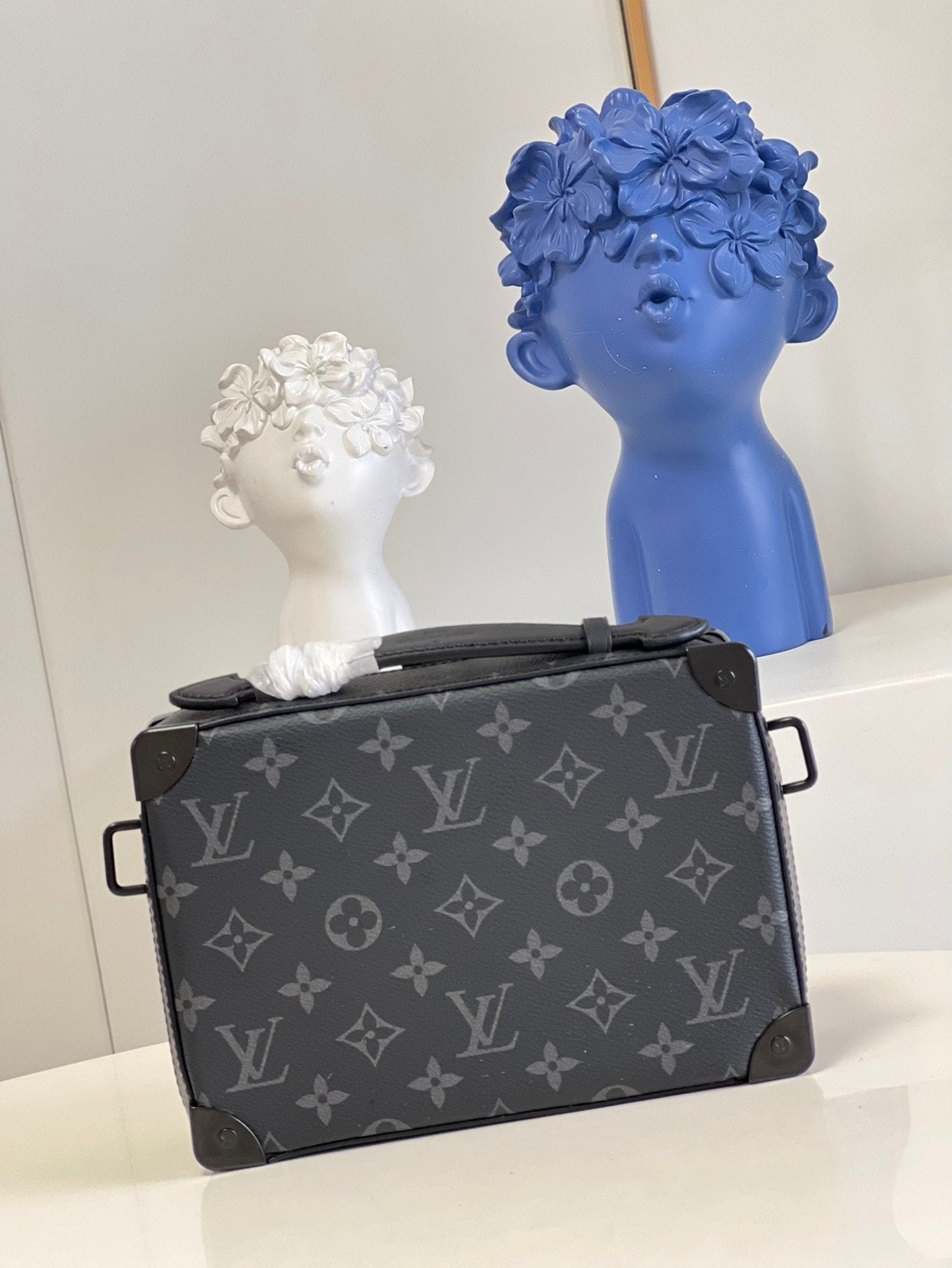 Louis Vuitton Handle Soft Trunk 22cm Black