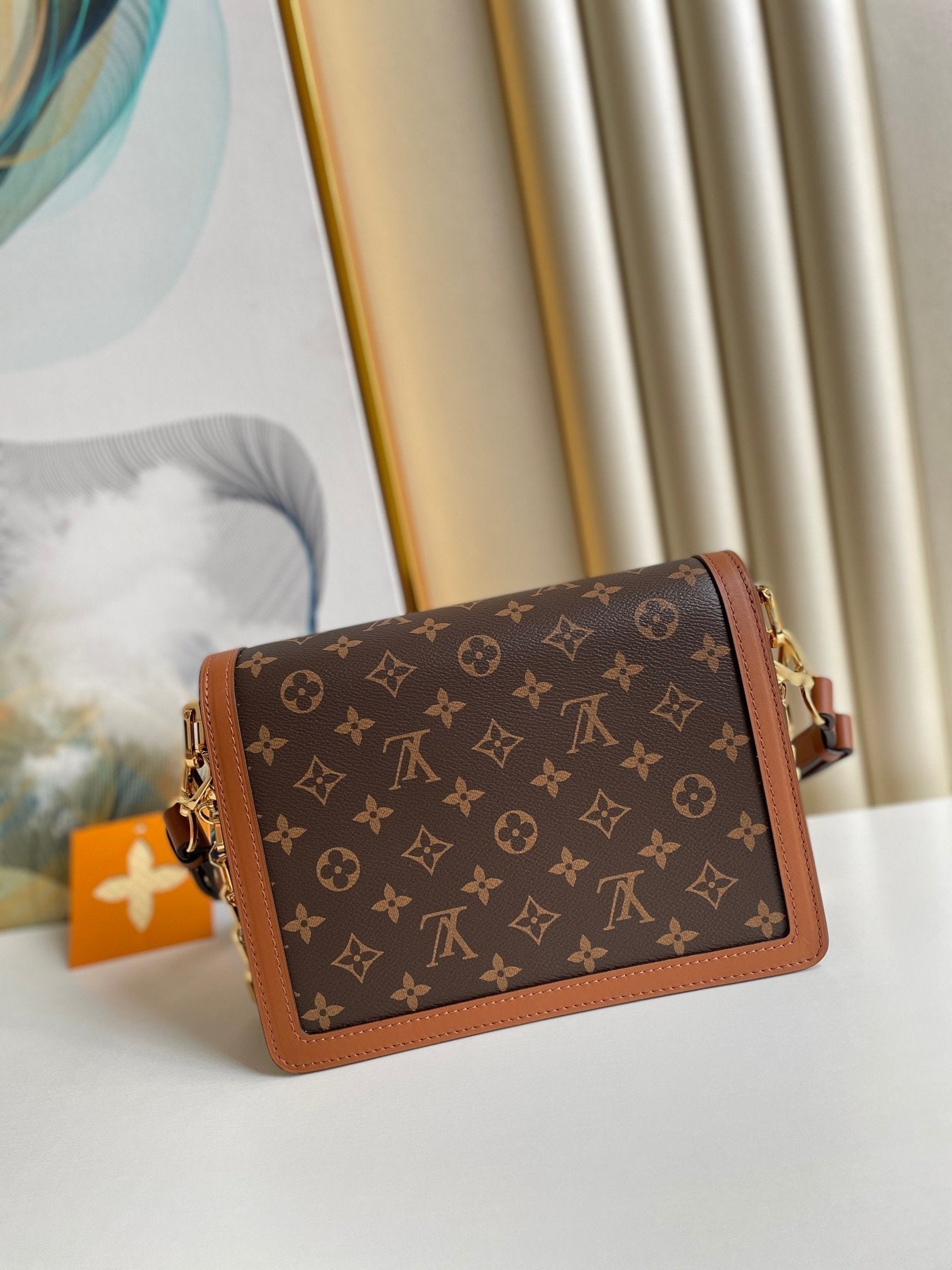 Louis Vuitton Dauphine MM Monogram And Monogram Reverse Canvas By Nicolas Ghesquière For The Cruise Collection, Women’s Handbags, Shoulder Bags 25cm LV M45958