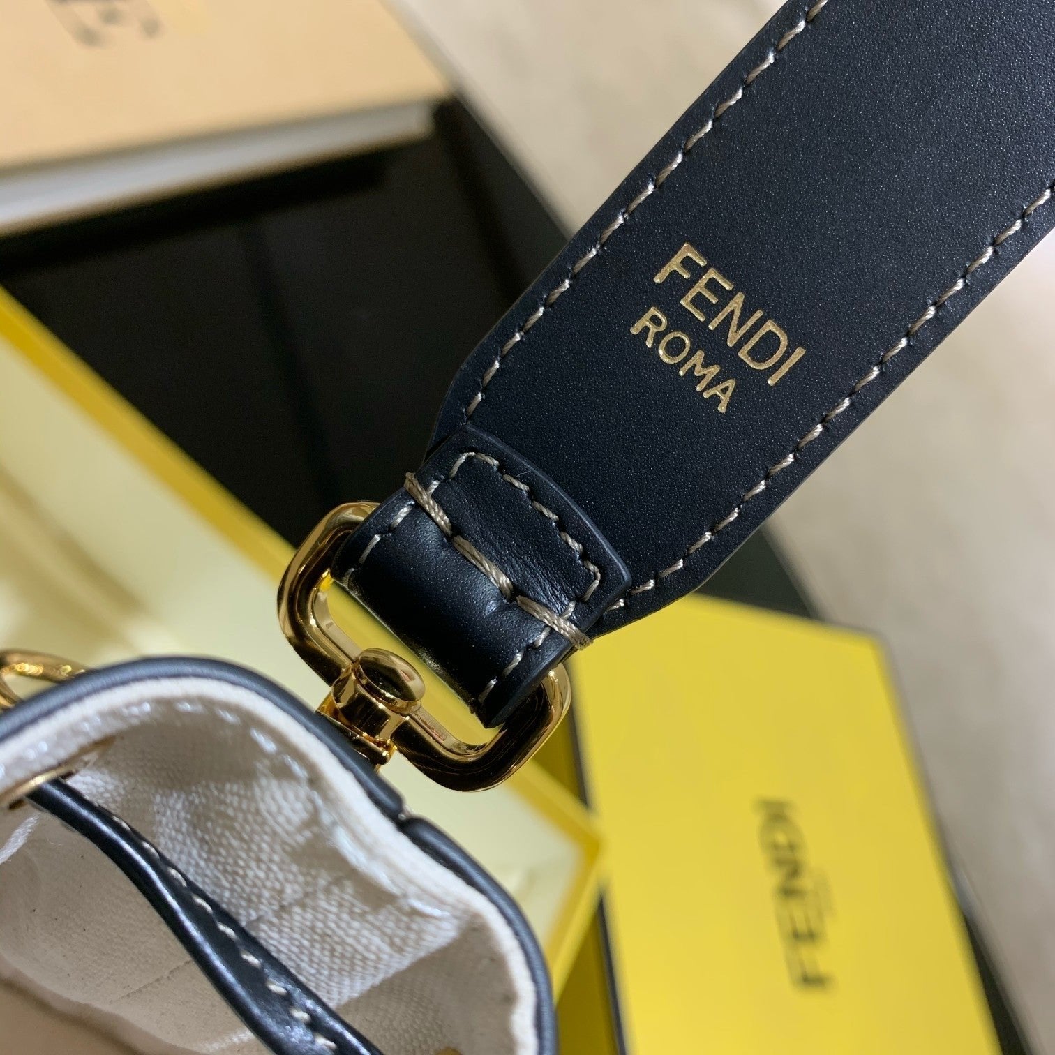 Fendi Handle Bag 12cm White