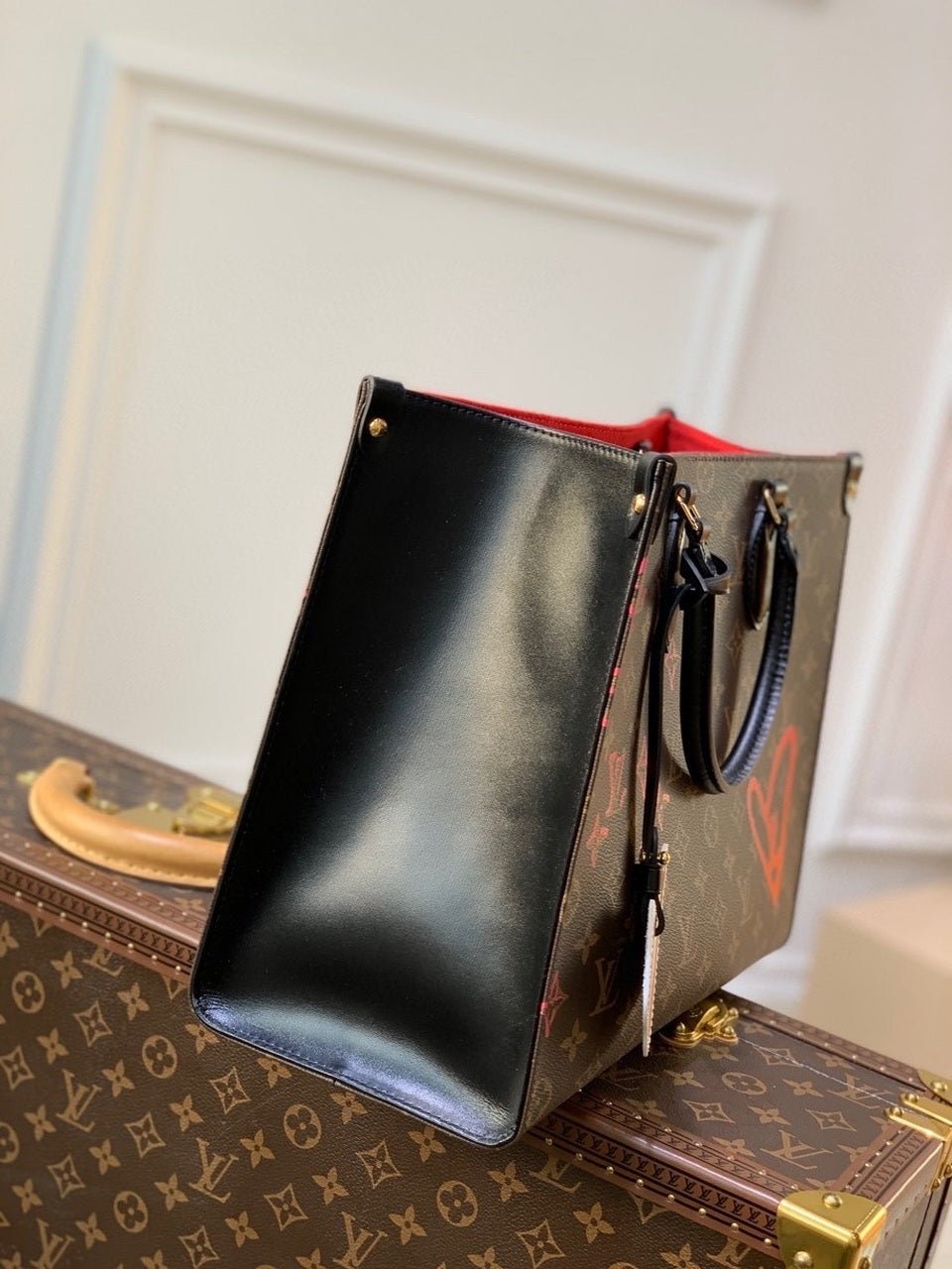 Louis Vuitton x Urs Fischer OnTheGo Bag 34cm Monogram Canvas Spring/Summer Collection M45119 Brown