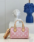 Louis Vuitton Nano Speedy in Monogram 16cm Pink