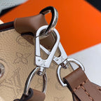 Louis Vuitton Muria Bag 22cm Mahina Calfskin Leather Spring/Summer Collection M55801 Cream