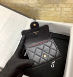 CO-CO Chanel Classic Card Holder with Gold hardware 11cm