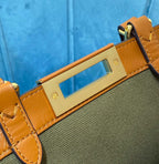 Fendi Logo Shopper Tote Bag Brown