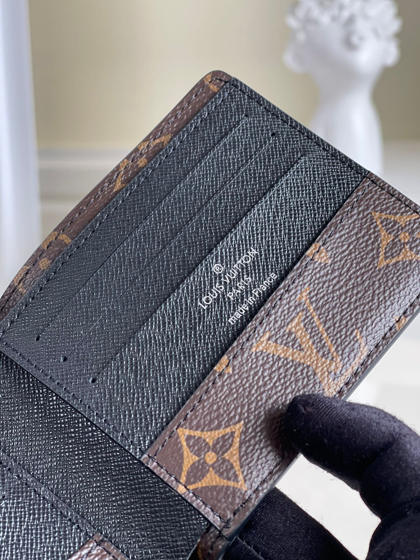Louis Vuitton Monogram Empreinte Wallet 11cm Black
