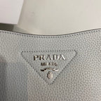 Prada Mini Shoulder Bag Grey For Women, Women’s Bags 7.9in/20cm