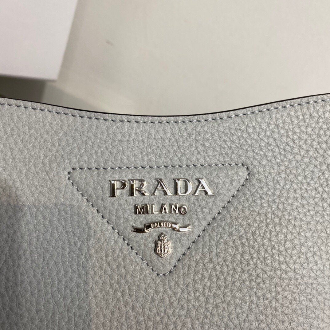 Prada Mini Shoulder Bag Grey For Women, Women’s Bags 7.9in/20cm