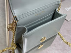 Christian Dior Grey Crossbody Bag 14cm