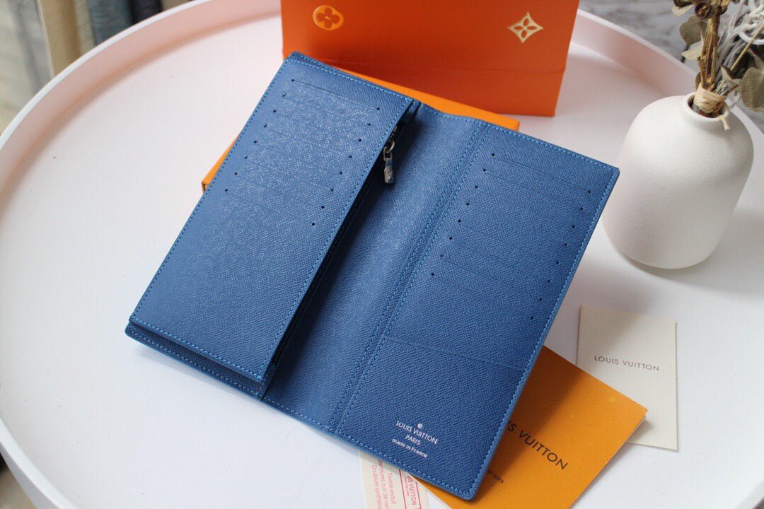 Louis Vuitton Monogram Wallet 19cm Blue