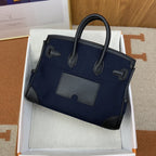 Hermes Birkin Cargo 25 Dark Blue, SIlver Toned Hardware Bag For Women, Women’s Handbags, Shoulder Bags 9.8in/25cm