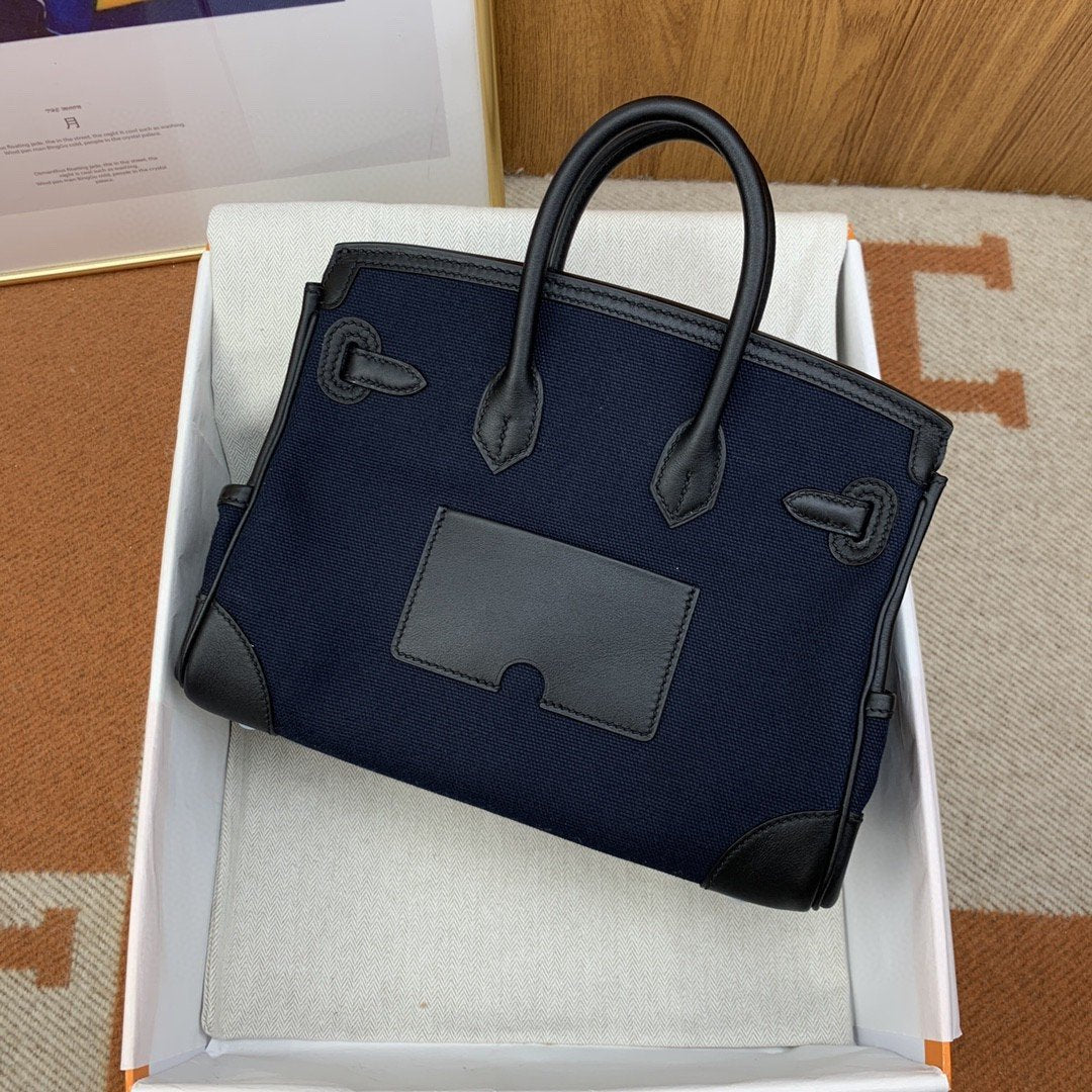 Hermes Birkin Cargo 25 Dark Blue, SIlver Toned Hardware Bag For Women, Women’s Handbags, Shoulder Bags 9.8in/25cm