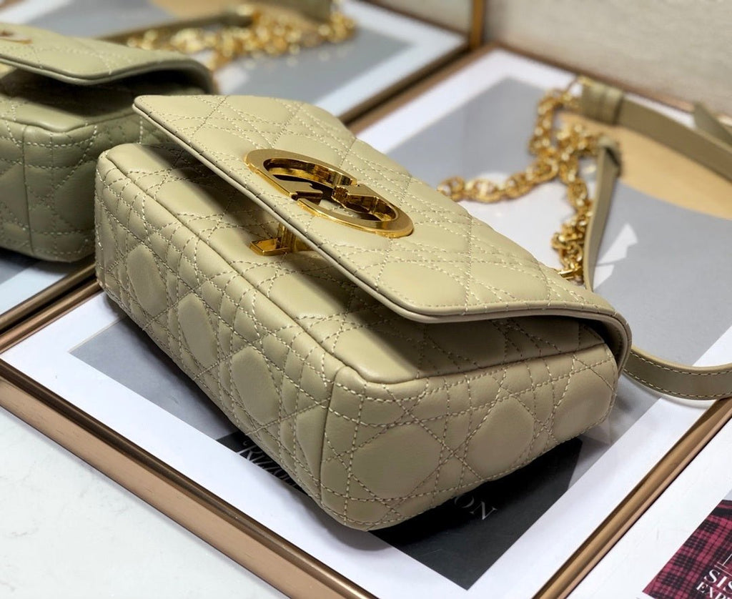 Small Dior Beige Caro Bag 20cm