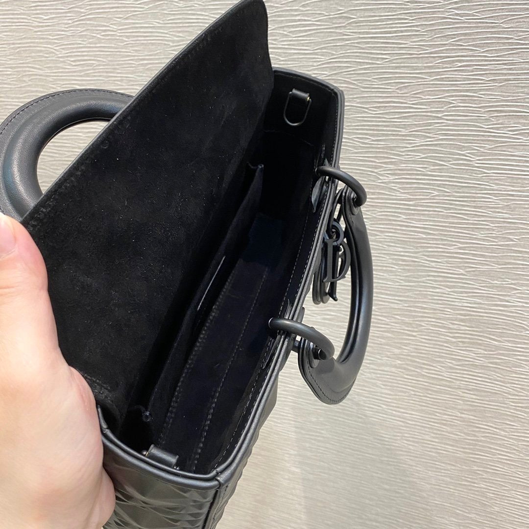 Christian Dior Lady D-Joy Bag 26cm Black