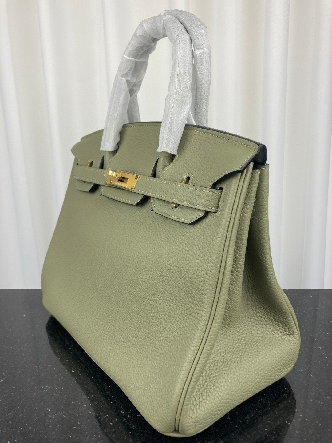 Hermes Birkin Bag 30 Green Moss Toned Hardware Bag For Women, Women’s Handbags, Shoulder Bags 11.8in/30cm
