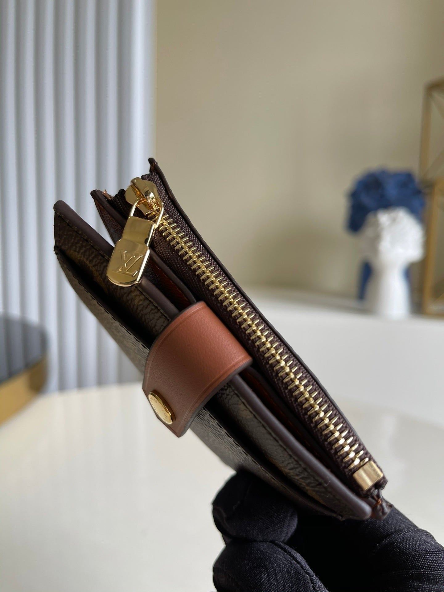 Louis Vuitton Monogram Empreinte Wallet 11cm Brown