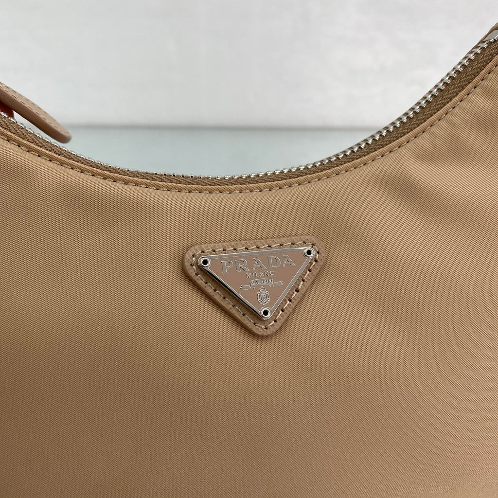 Prada Re-Edition 2005 Saffiano Leather Bag Beige For Women, Women’s Bags 8.6in/22cm