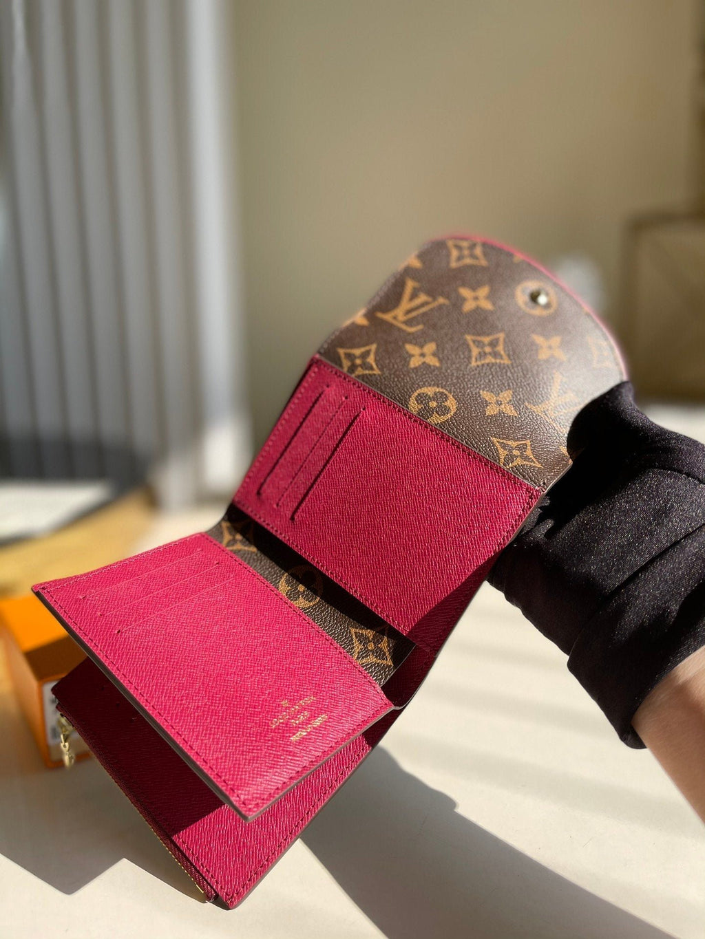 Louis Vuitton Monogram Wallet 12cm Brown