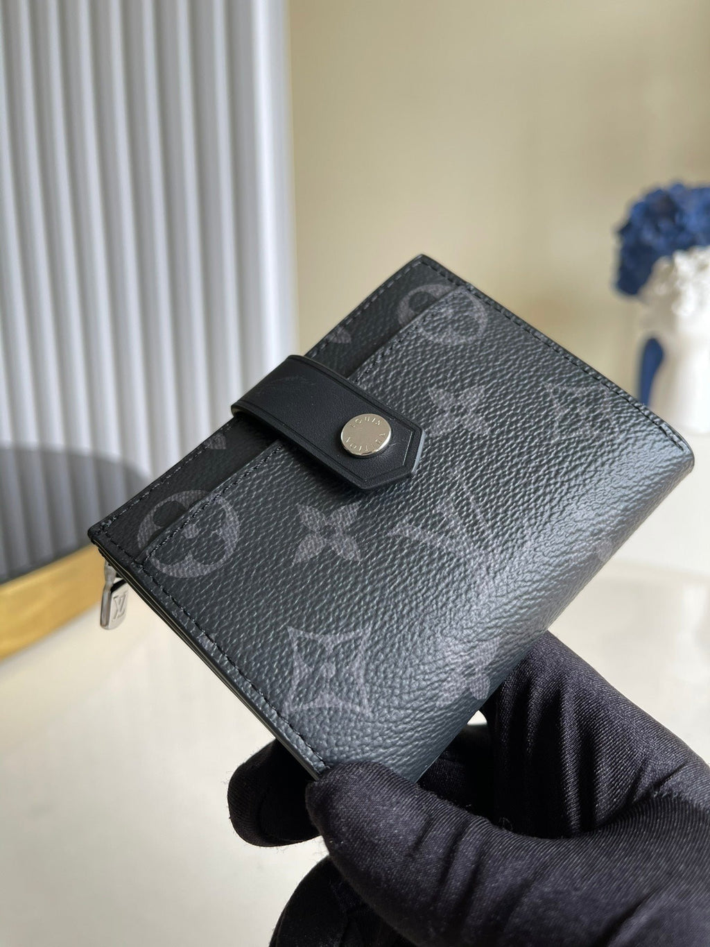 Louis Vuitton Monogram Empreinte Wallet 11cm Black