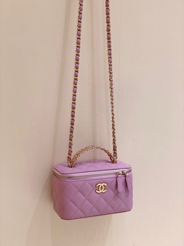 Chanel Small Vanity Bag 17cm Purple