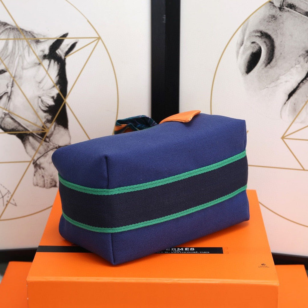 Hermes Bride A Brac Case Dark Blue Bag For Women, Women’s Handbags, Shoulder Bags 9.8in/25cm