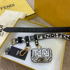 Fendi Nano Baguette California Sky 10cm White