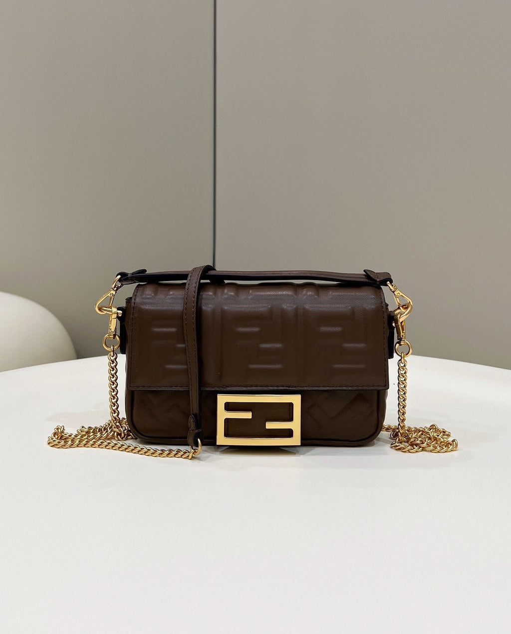 Fendi Baguette Bag 19cm Brown