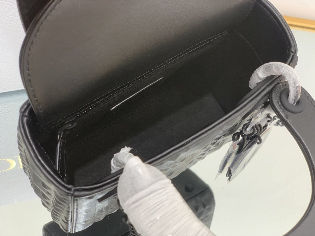 Christian Dior Mini Lady Bag 17cm Black