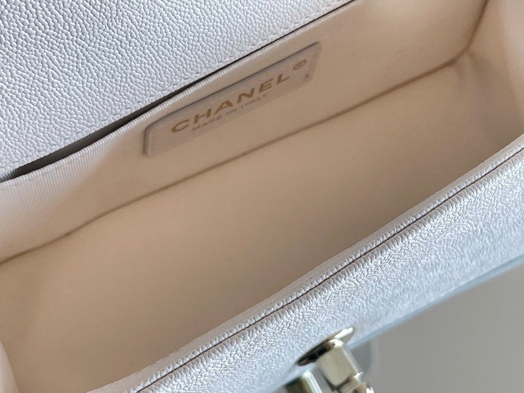 Chanel Mini Classic Flapbag 20cm White