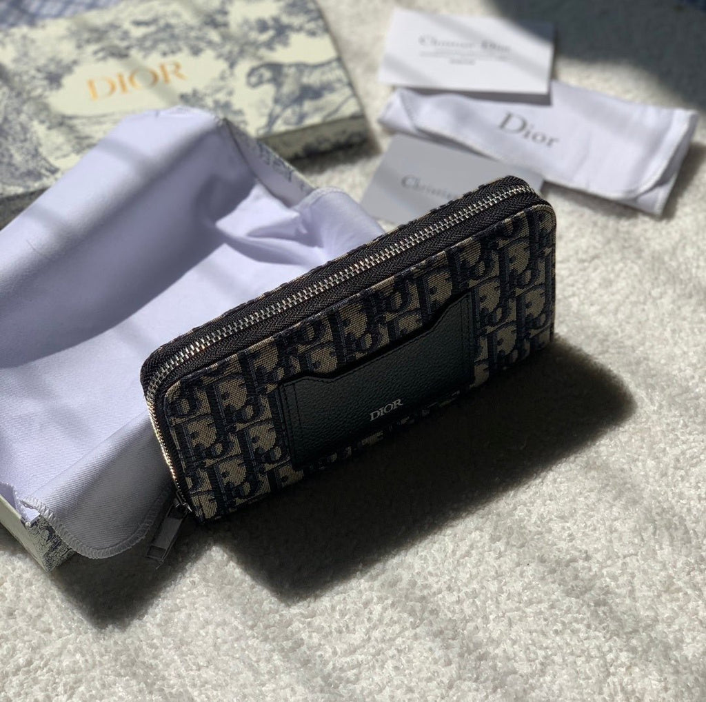 Christian Dior Oblique Brown Clutch 20cm
