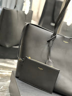 Saint Laurent Shopping Tote Bag With Gold Hardware 38cm