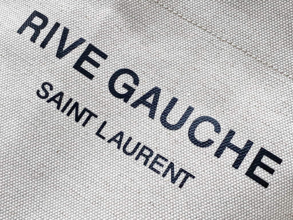 Saint Laurent Rive Gauche Bucket Bag With Brown Strap 20cm