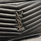 Saint Laurent Lou Mini Bag With Silver Hardware 18cm