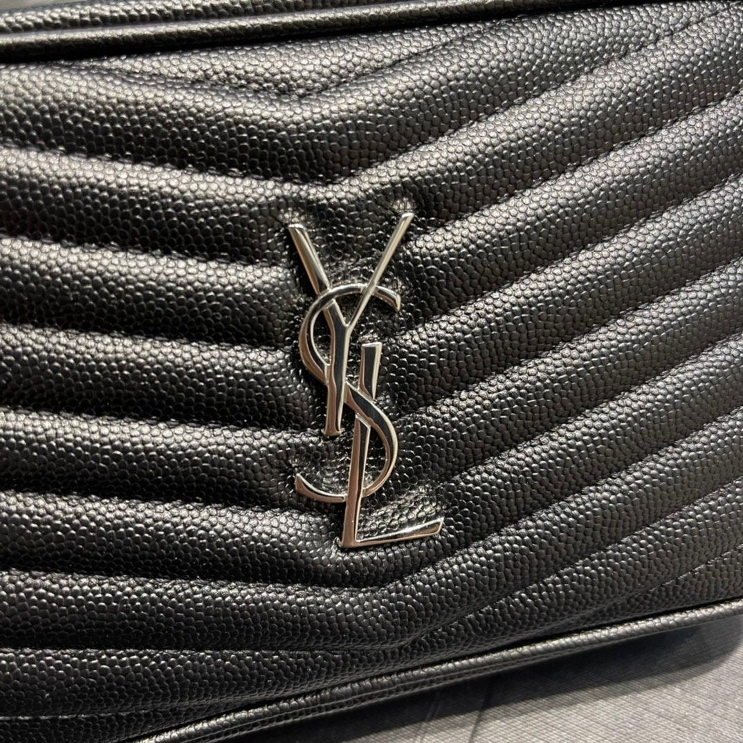 Saint Laurent Lou Mini Bag With Silver Hardware 18cm
