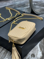 Saint Laurent Lou Mini Bag With Gold Hardware 18cm