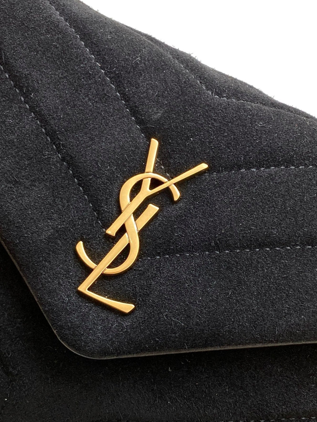 Saint Laurent Loulou Toy Strap Bag With Gold Hardware 20cm