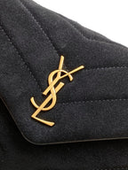 Saint Laurent Loulou Toy Strap Bag With Gold Hardware 20cm