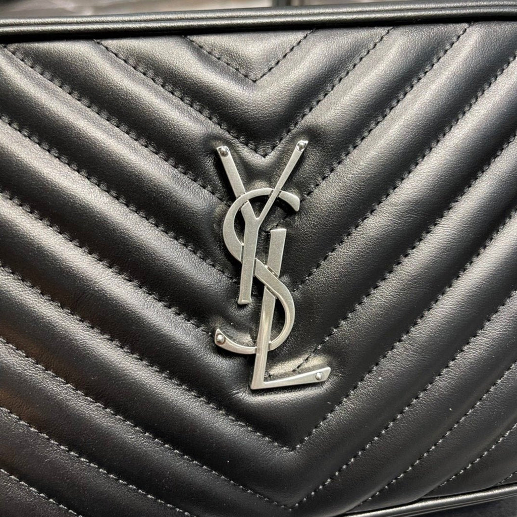 Saint Laurent Lou Camera Bag With Silver Hardware 23cm