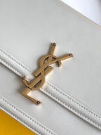 Saint Laurent Solferino Medium Satchel With Gold Hardware 23cm