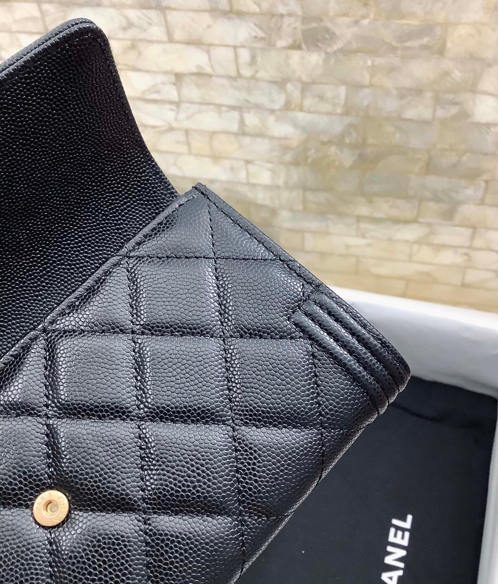 CO-CO Chanel Long Flap Wallet With Gold Hardware 20cm