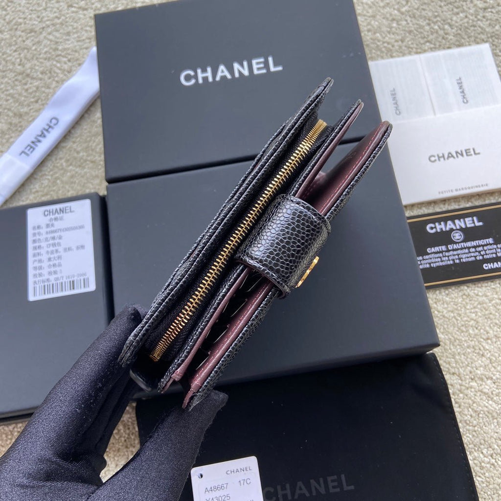 CO-CO Chanel Medium Wallet With Gold Hardware 15cm