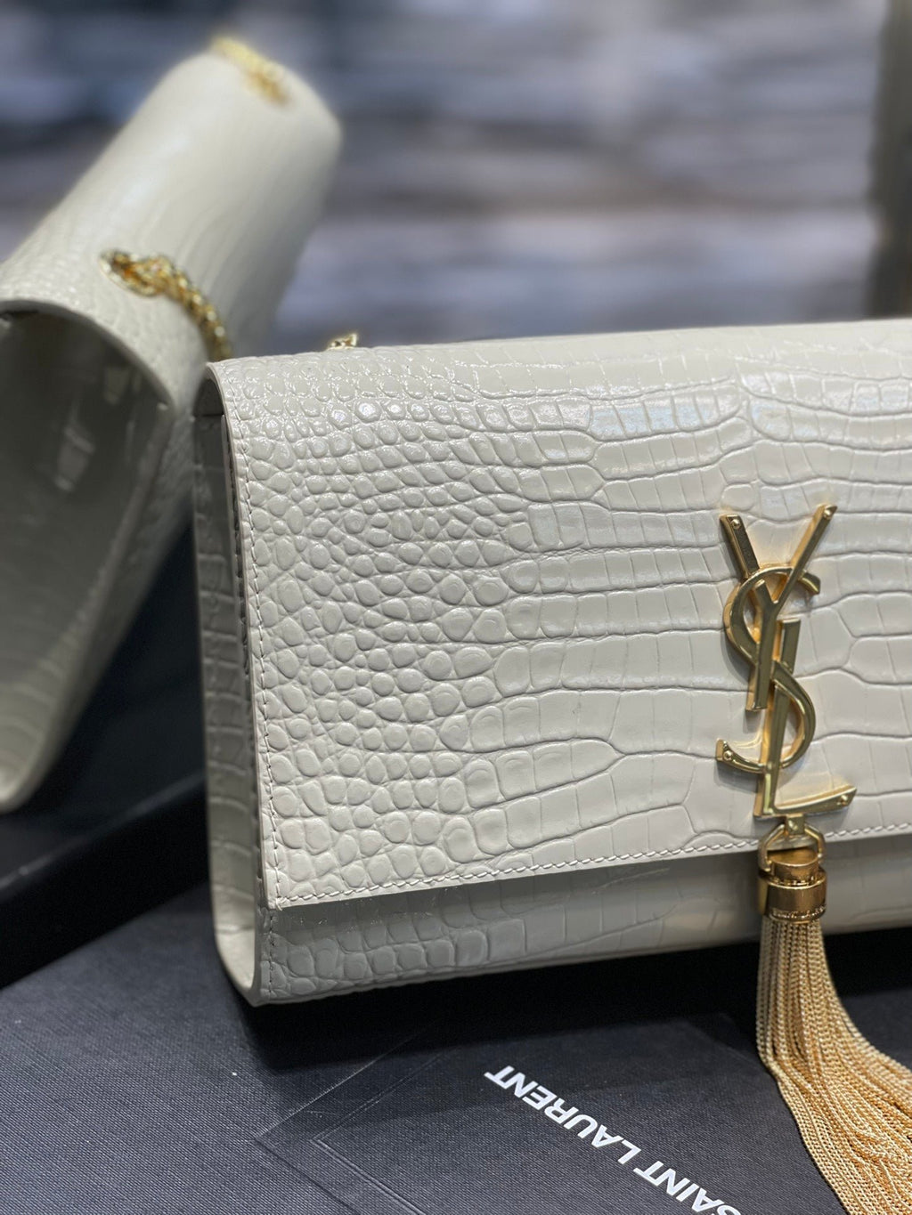Saint Laurent Kata Medium Chain Bag With Tassel 24cm