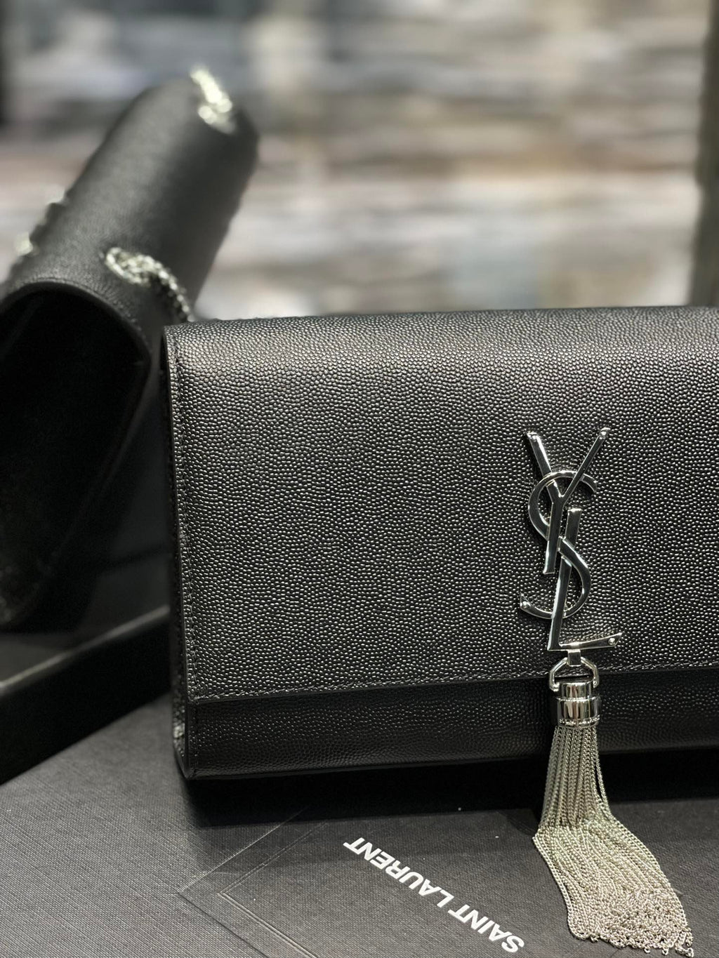 Saint Laurent Kata Medium Chain Bag With Tassel 24cm