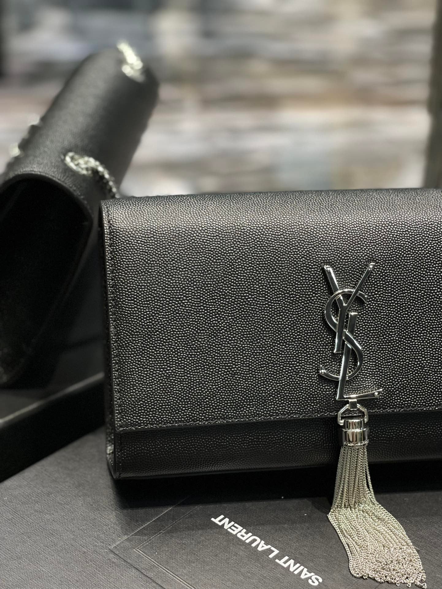 Saint Laurent Kata Medium Chain Bag With Tassel 24cm