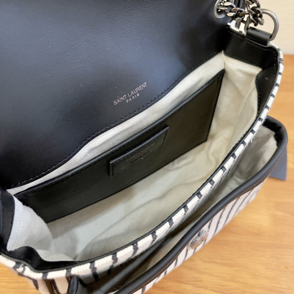 Saint Laurent Niki Medium Chain Bag In Canvas For Women 28cm YSL 633150FAACF9583